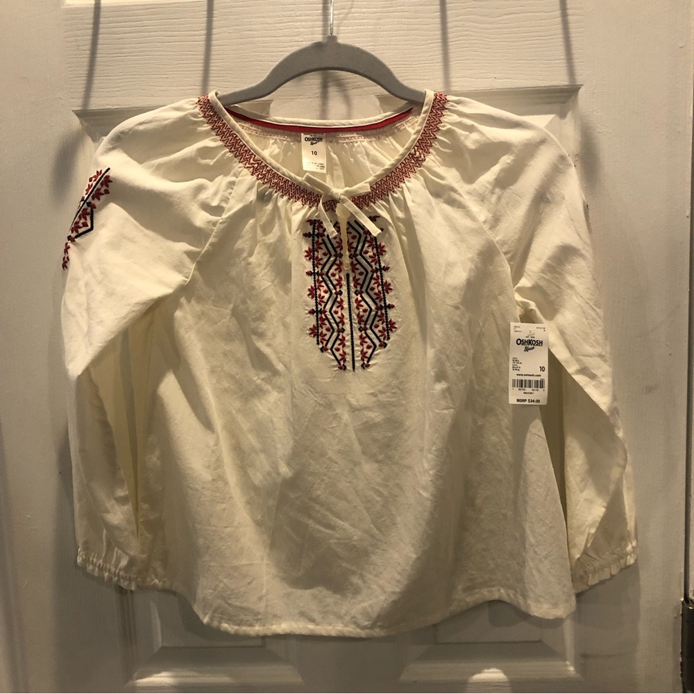 Oshkosh Girls Embroidered Boho Top